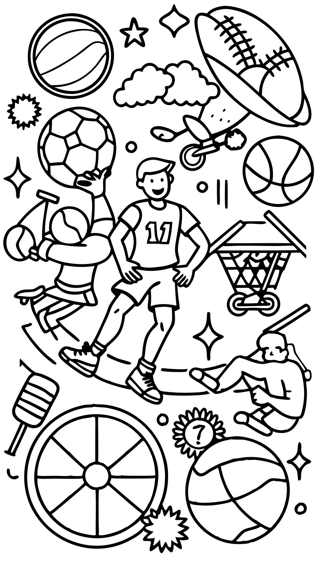 adult coloring pages sports